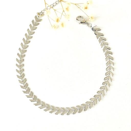 پابند برند ysx طرح خوشه ای نقره ای کد 8839